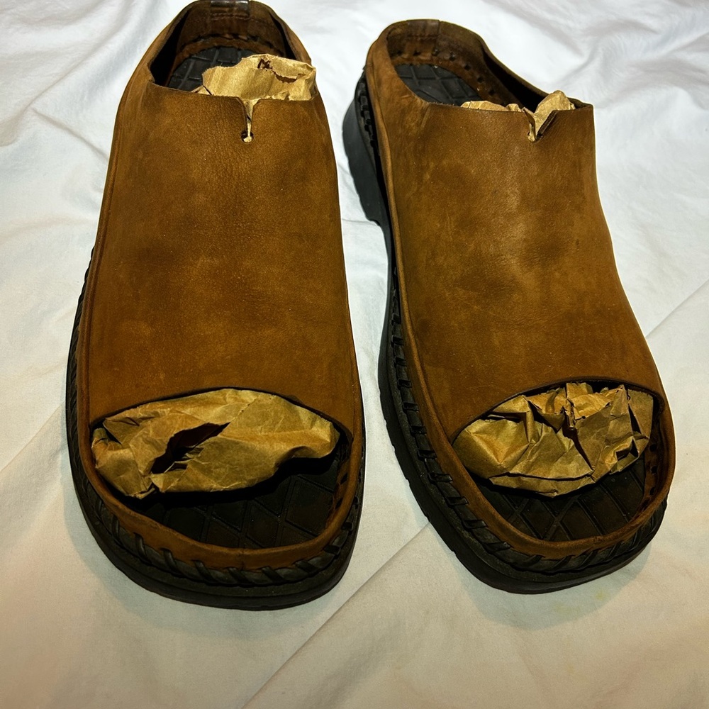 Clarks Brown Leather Men's Sandals